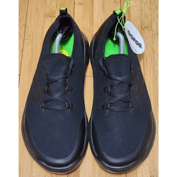 NWB Oofos OOmg Sport LS Low Shoes Black Lace Up Athletic Comfort Walking Men’s 9 main image 5